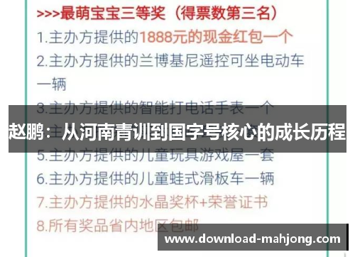 赵鹏：从河南青训到国字号核心的成长历程